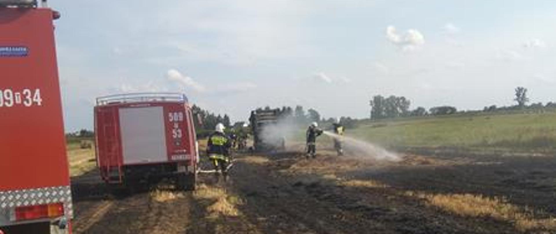 Działania ratowniczo-gaśnicze przy pożarze w miejscowości Przeczów