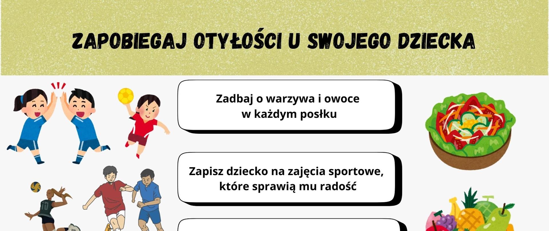 Zapobiegaj otyłości u swojego dziecka