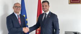 Bartosz Marcinkowski, otpravnik poslova Republike Poljske u Crnoj Gori i Predrag Zenović, glavni pregovarač Crne Gore sa EU