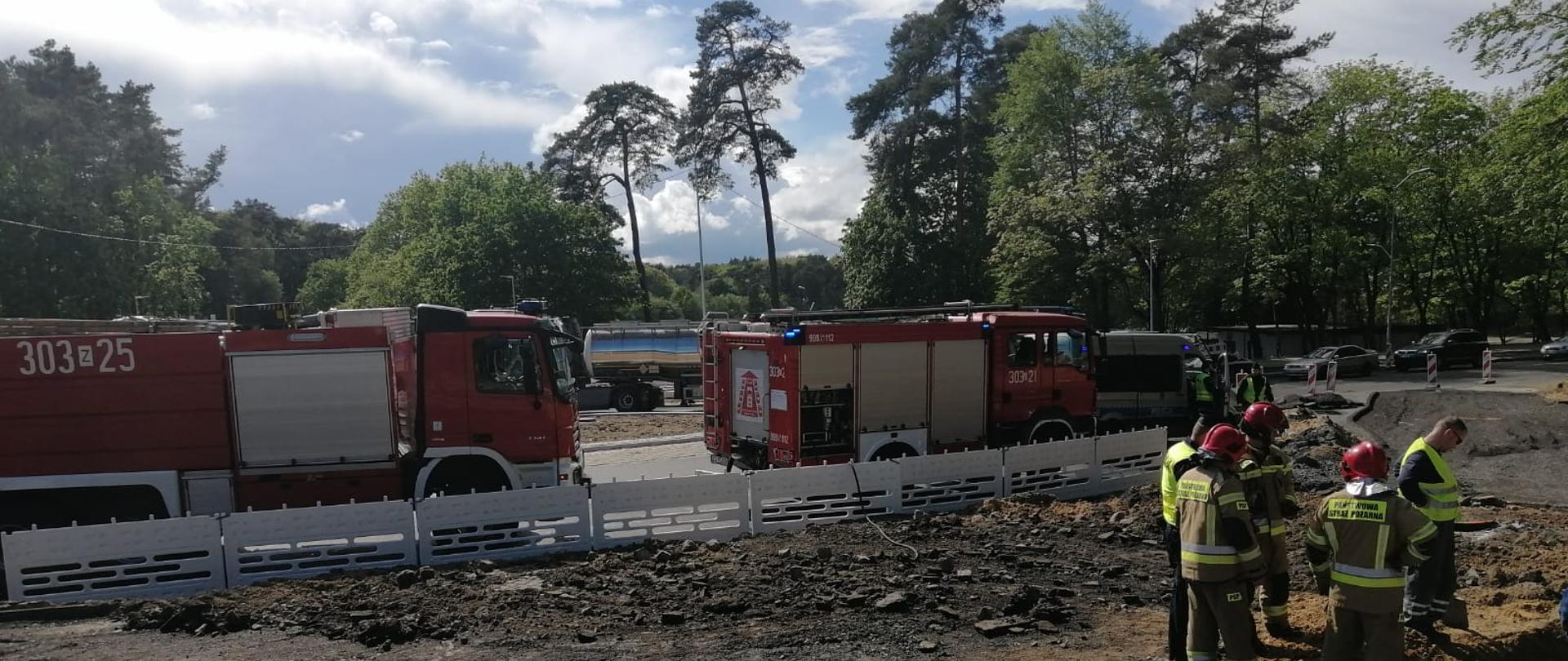 Uszkodzenie gazociągu na węźle Głębokie