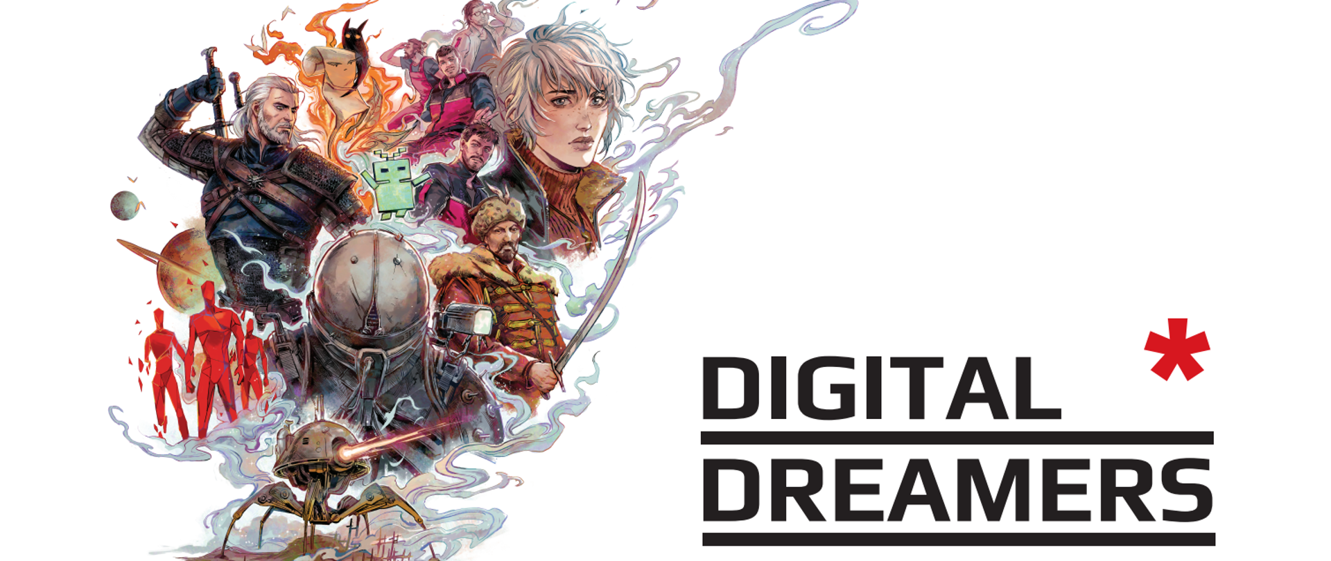 Grafika przedstawia plakat Digital Dreamers