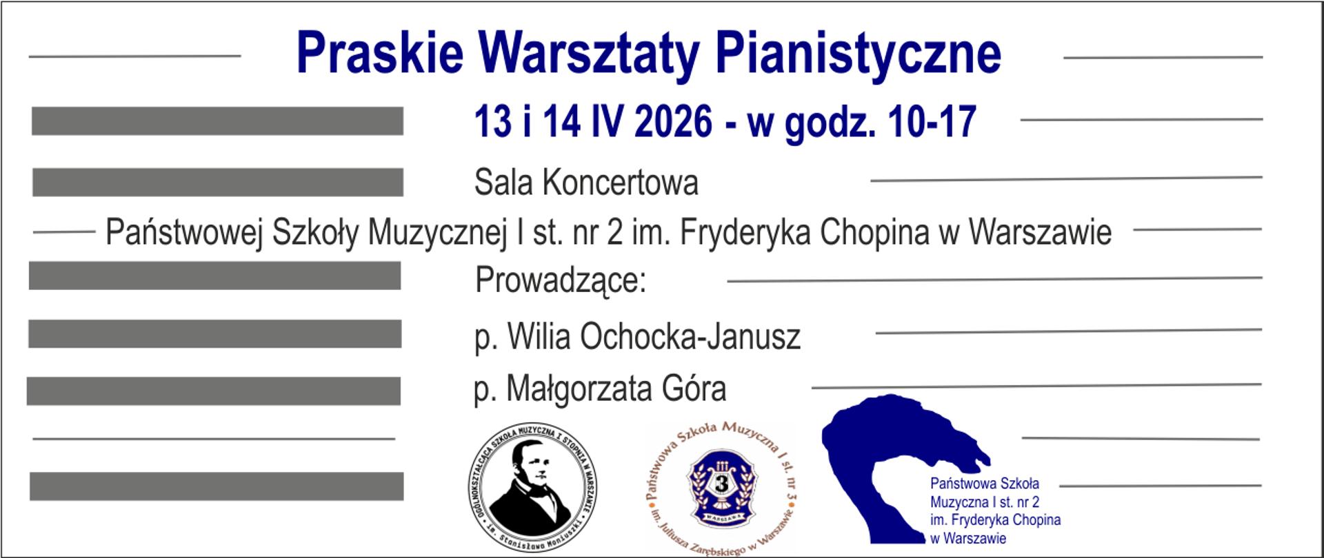 Informacja Praskie Warsztaty Pianistyczne