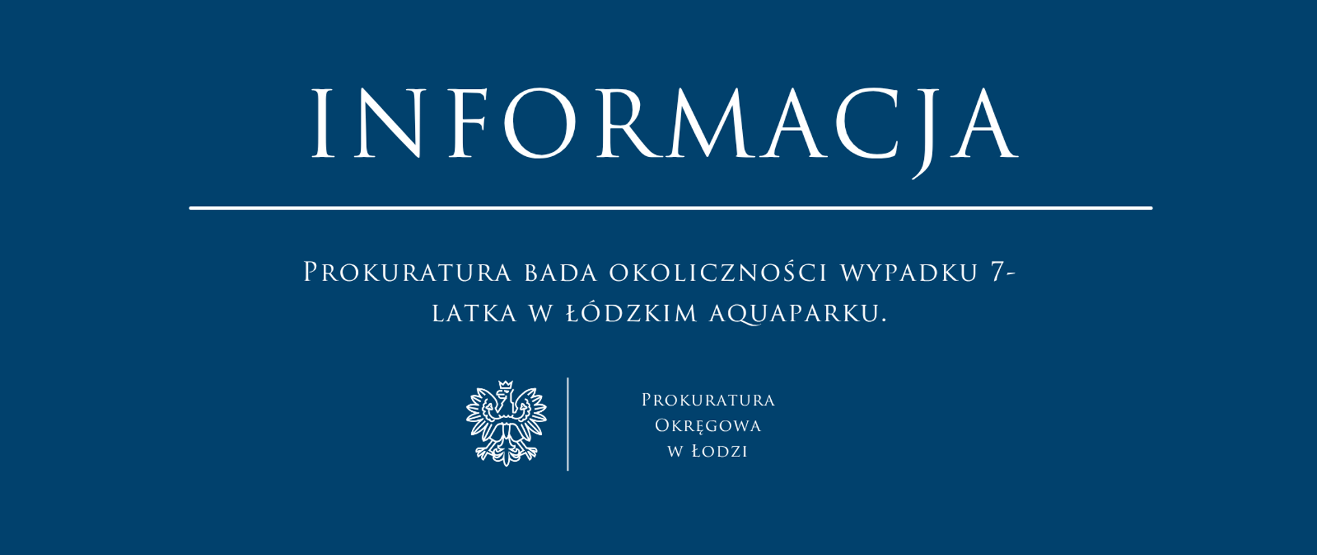 Badanie okolicznosci wypadku 7 latka aquapark lodz