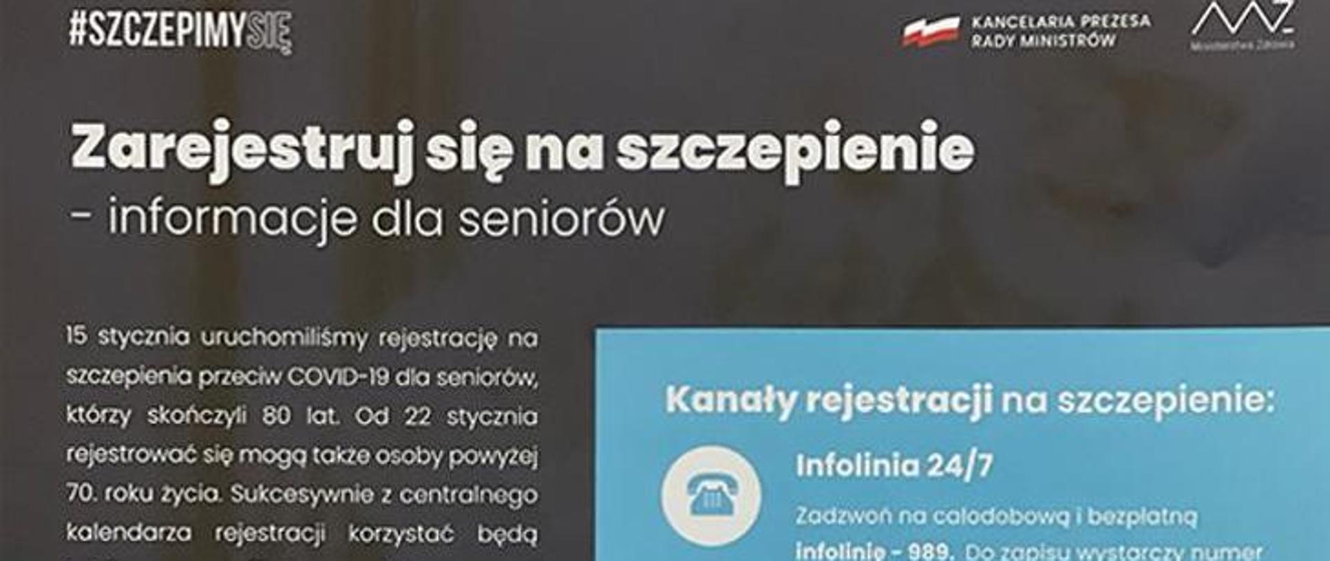 Na zdjęciu widać fragment ulotki informacyjnej