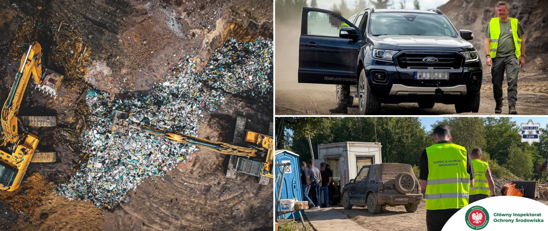 Potężne uderzenie w mafię śmieciową na Śląsku - policjanci zatrzymali 21 osób