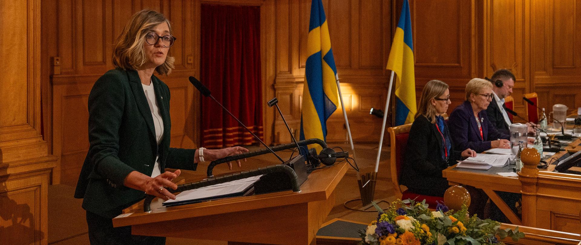 Deputy Speaker Magdalena Biejat at the 4th Parliamentary Forum of the Crimea Platform