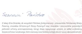 Życzenia Komendanta Głównego Państwowej Straży Pożarnej z okazji Dnia Strażaka