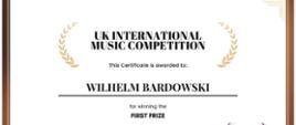 Dyplom Wilhelma Bardowskiego