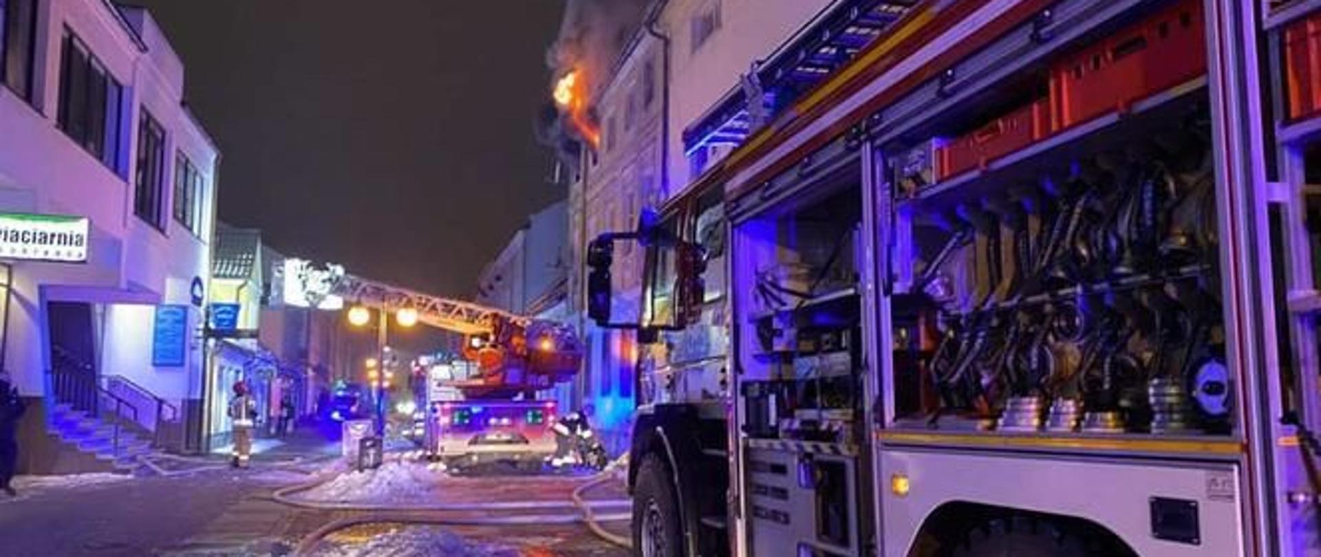 TRAGICZNY POŻAR W CENTRUM NOWEGO TOMYŚLA