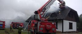 Pożar budynku mieszkalnego w miejscowości Frącki