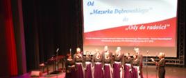 Artyści w trakcie koncertu Od "Mazurka Dąbrowskiego" do "Ody do radości"