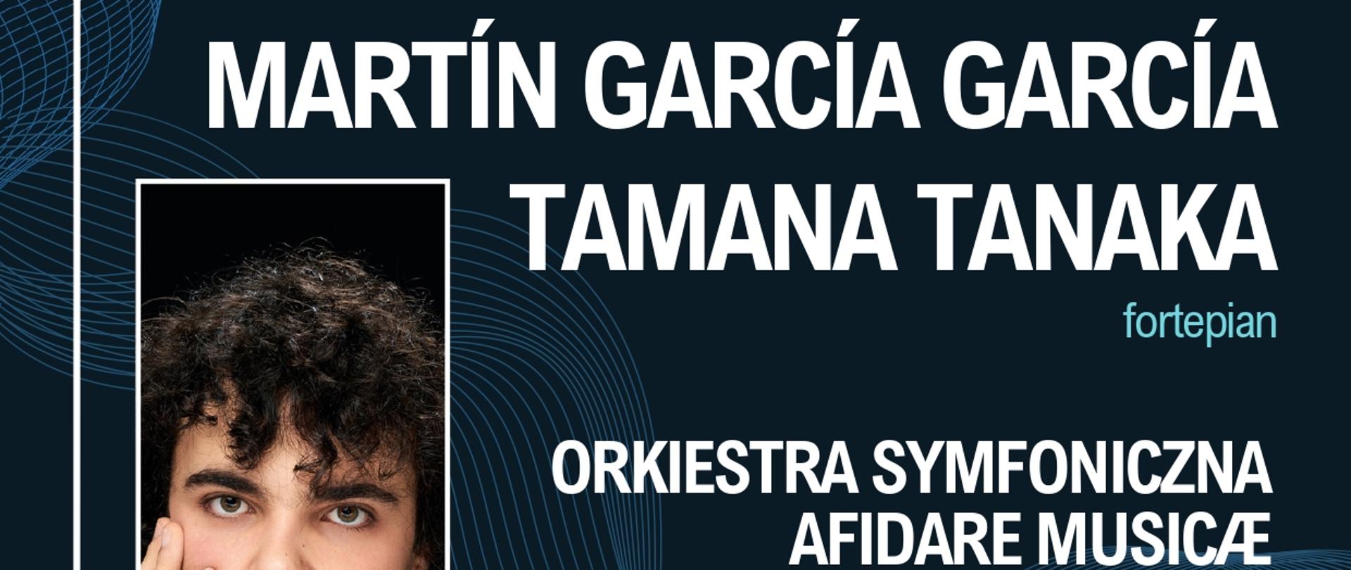 Plakat informacyjny dotyczący Koncertu Martina Garcii,Garcii, odbywającego się w dniu 05.02.2023 r. o godz. 18.00.
