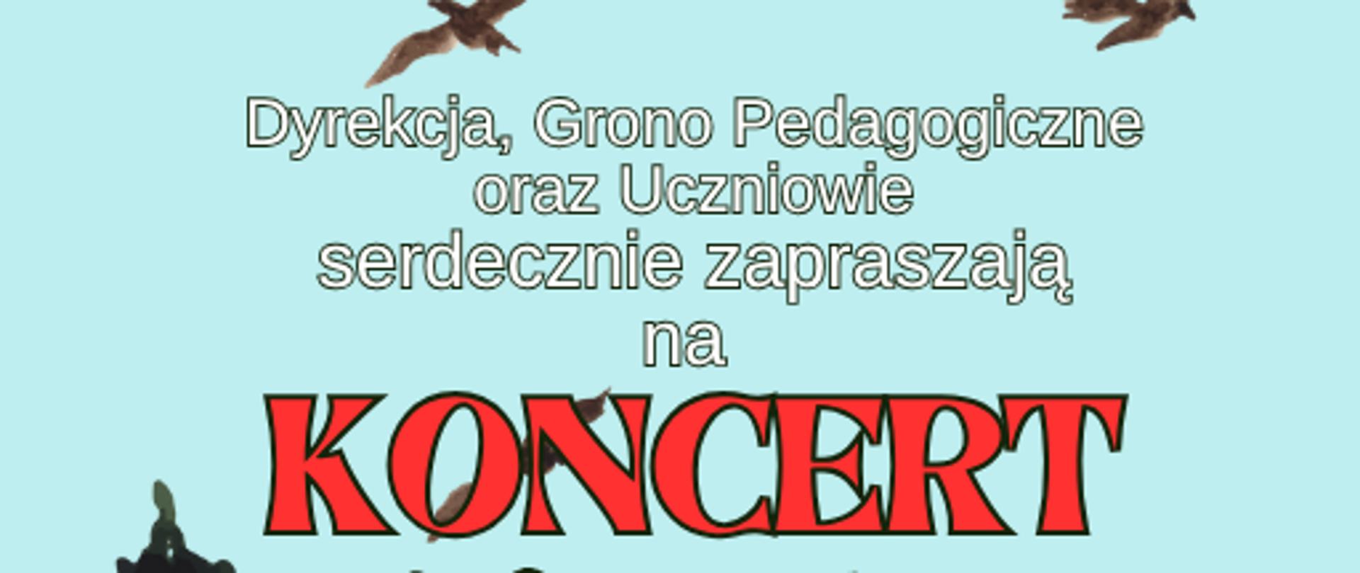 kolorowy plakat z rysunkami dzieci , czerwone napisy informujące o wydarzeniu