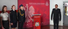 Wręczenie aktów mianowania na wyższe stanowiska służbowe w KP PSP w Rawiczu 