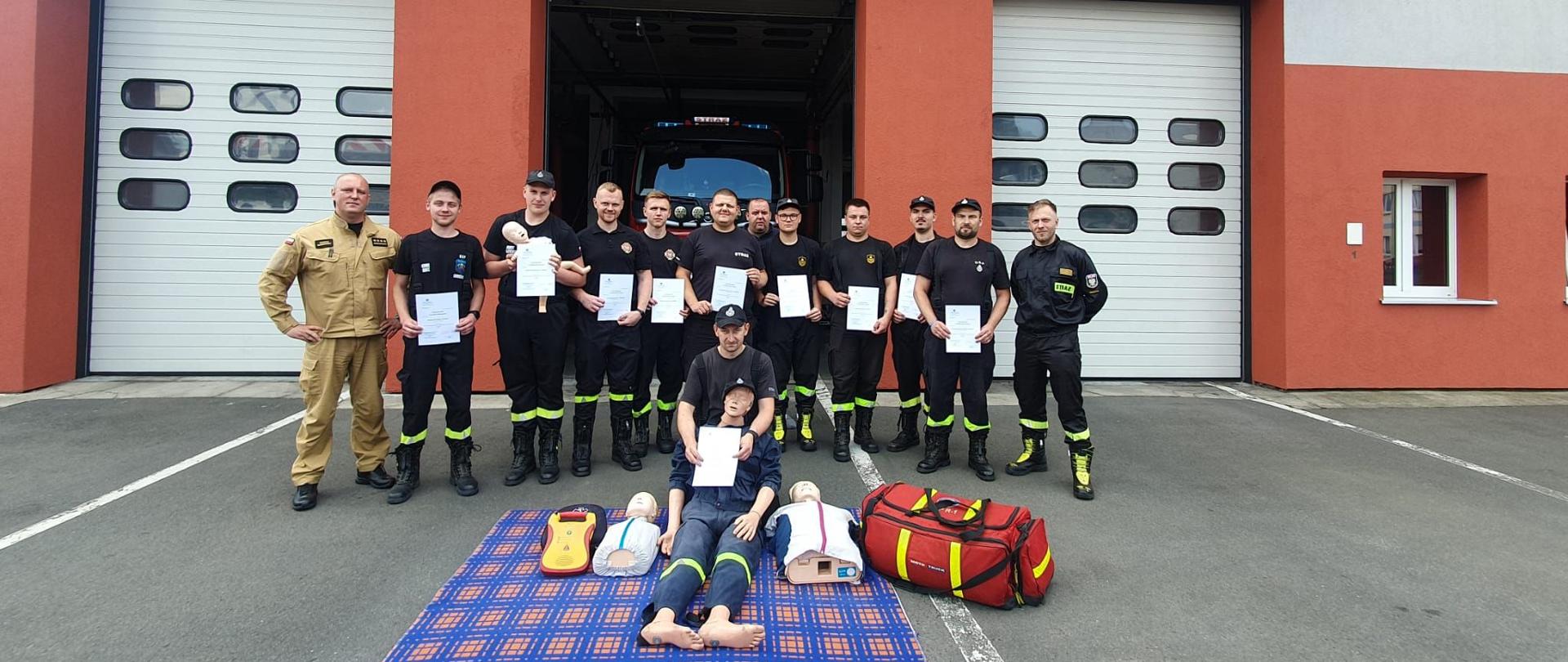 Egzamin kursu w zakresie kwalifikowanej pierwszej pomocy dla członków OSP w KSRG