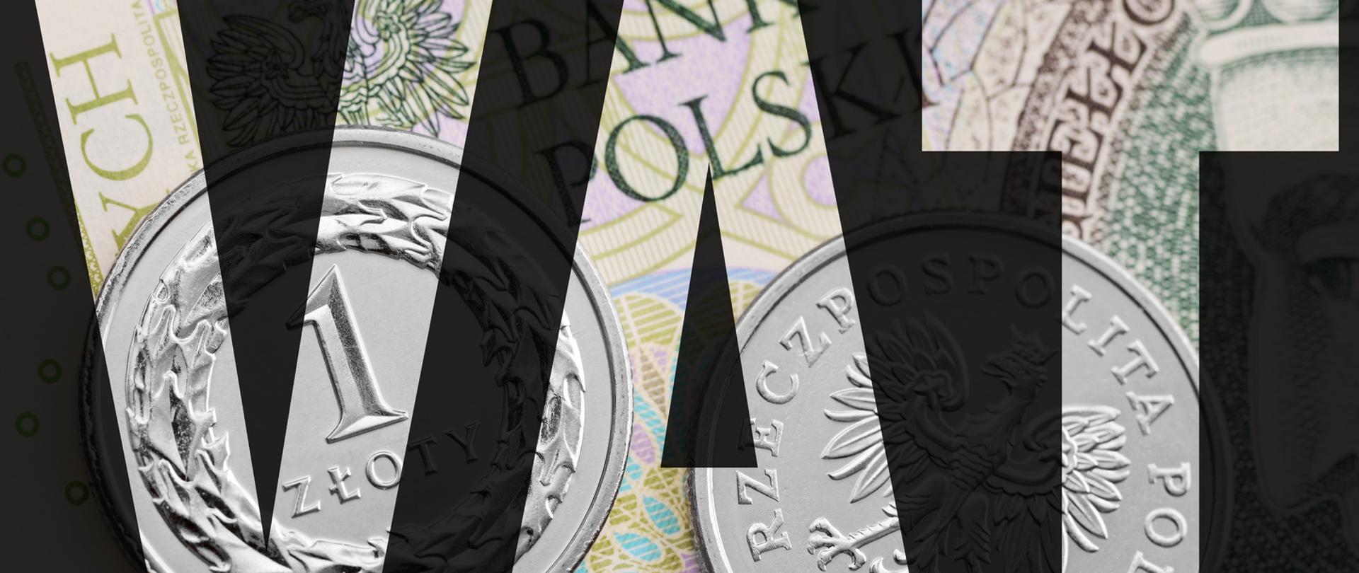 Napis VAT na tle polskich banknotów