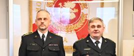 asp. sztab. Michał Fórmaniak i st. ogn. Tomasz May