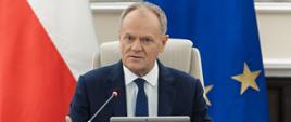 Premier Donald Tusk podczas posiedzenia Rady Ministrów