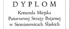 Dyplom Sejmiku Województwa Śląskiego
