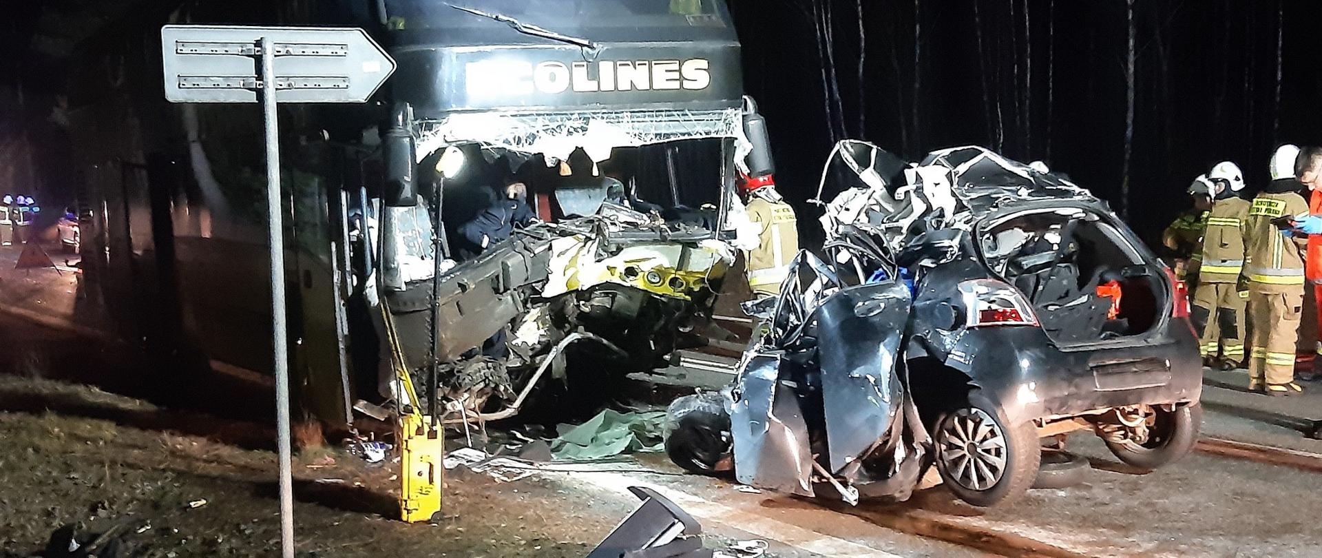 Wypadek na DK 8 Korycin - Białystok