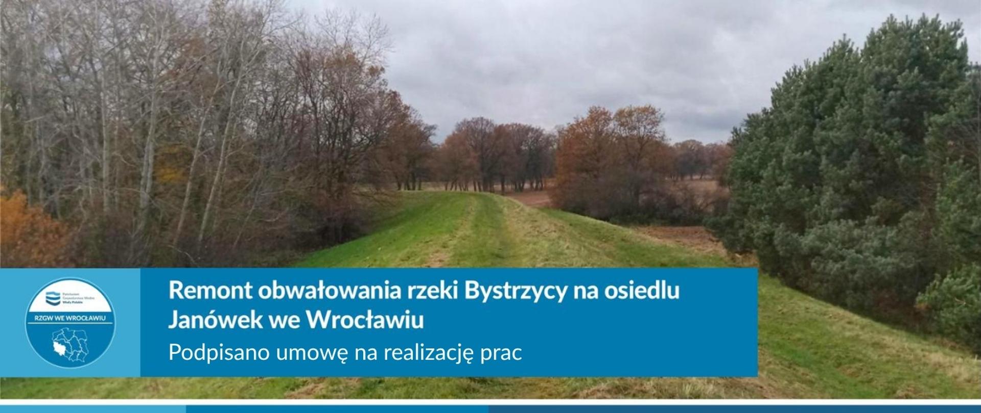 Remont obwałowania Bystrzycy
