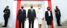 Prezydent z Małżonką w towarzystwie Marszałków Sejmu i Senatu. Fot. Grzegorz Jakubowski/KPRP.