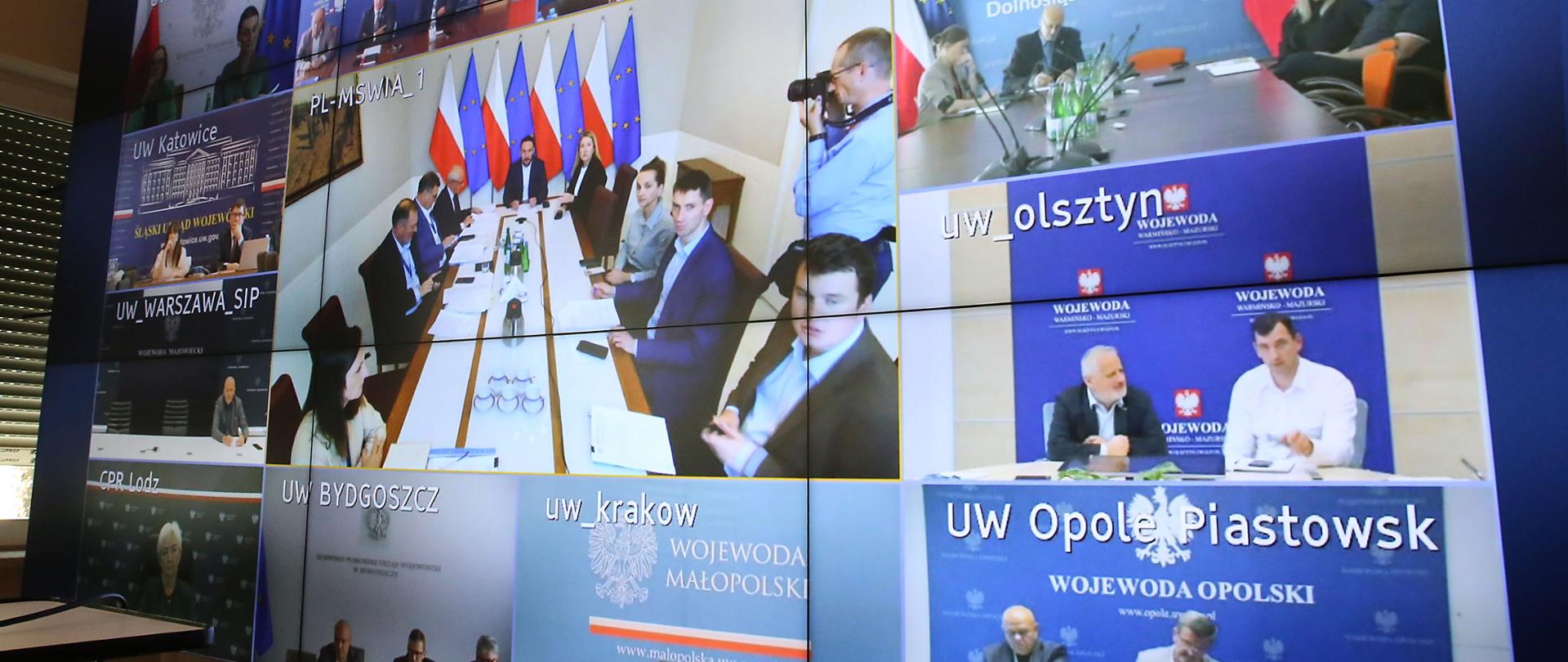 Wideokonferencja z MSWiA