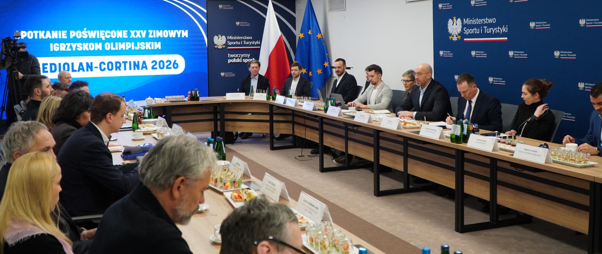 Spotkanie w Ministerstwie Sportu i Turystyki z prezesami polskich związków sportowych w zimowych sportach olimpijskich.