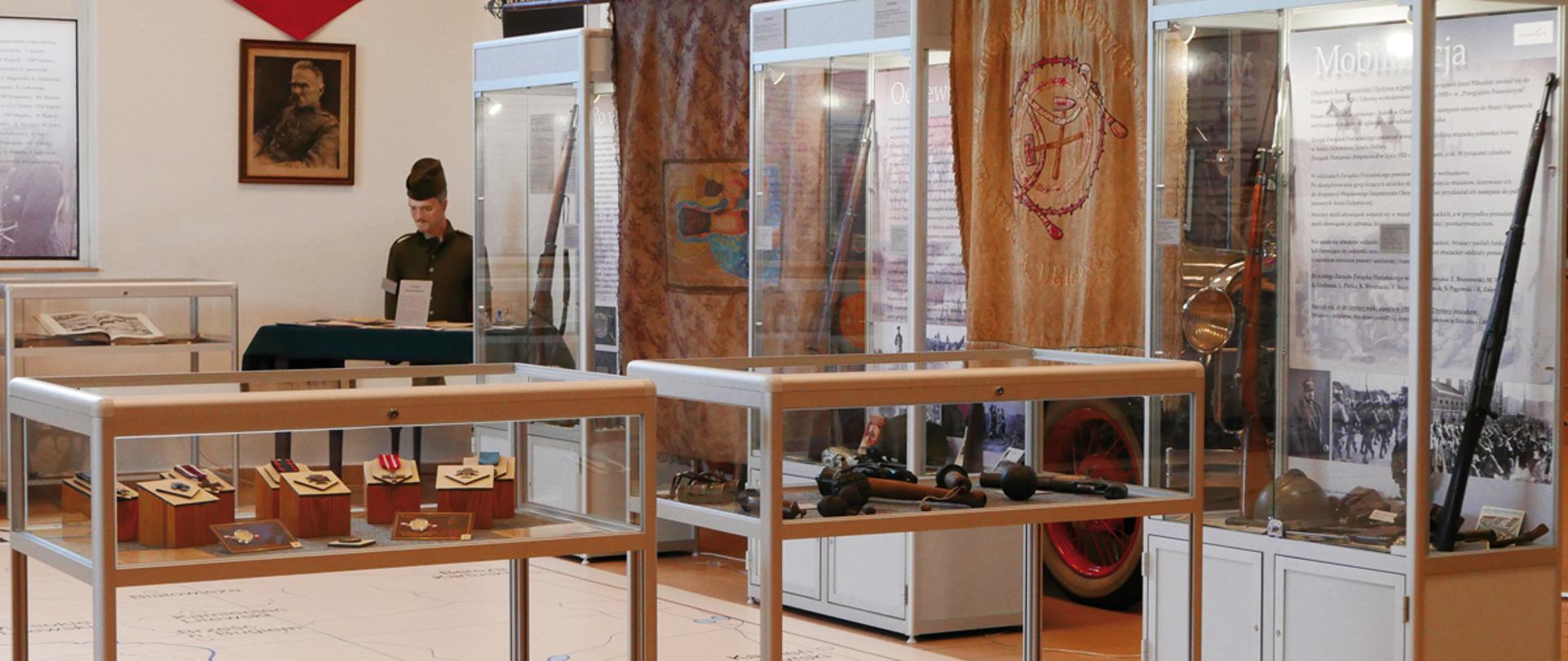 Fragment wystawy "Strażacka Niepodległa" w CMP
