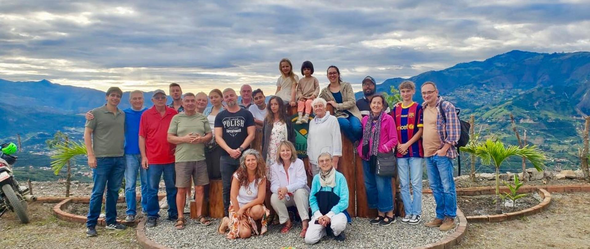 Encuentro de la comunidad polaca en Vilcabamba, sur de Ecuador