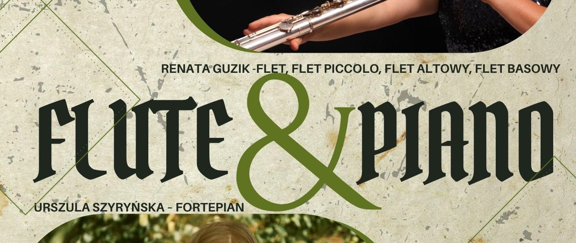 Plakat informacyjny dotyczący Koncertu "Flute and Piano" odbywającego się w dniu 21.03.2026 o godz.1800.