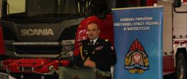 Przemawia Komendant Wojewódzki PSP