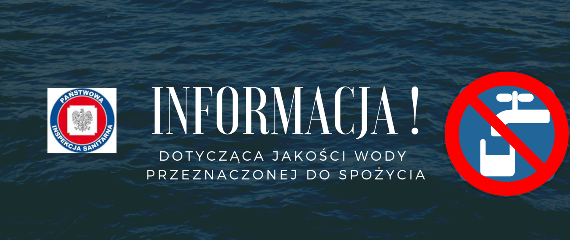 Informacja dot. jakości wody przeznaczonej do spożycia