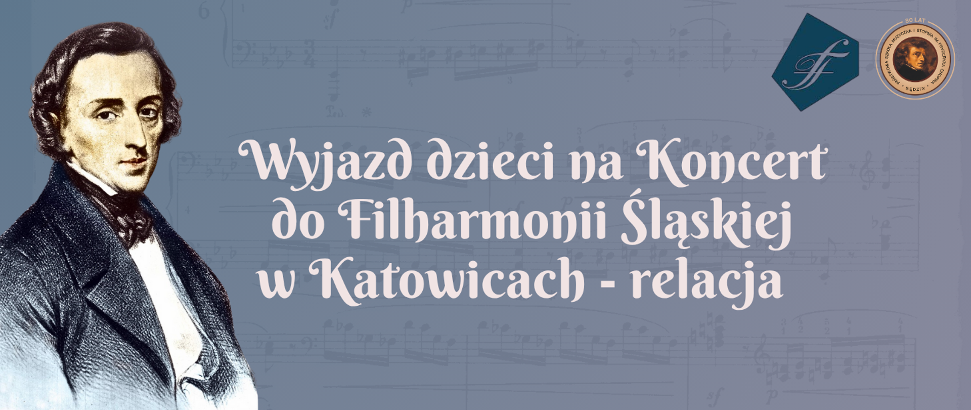 baner na szarym tle, po prawej logotypy, po lewej ikona Chopina