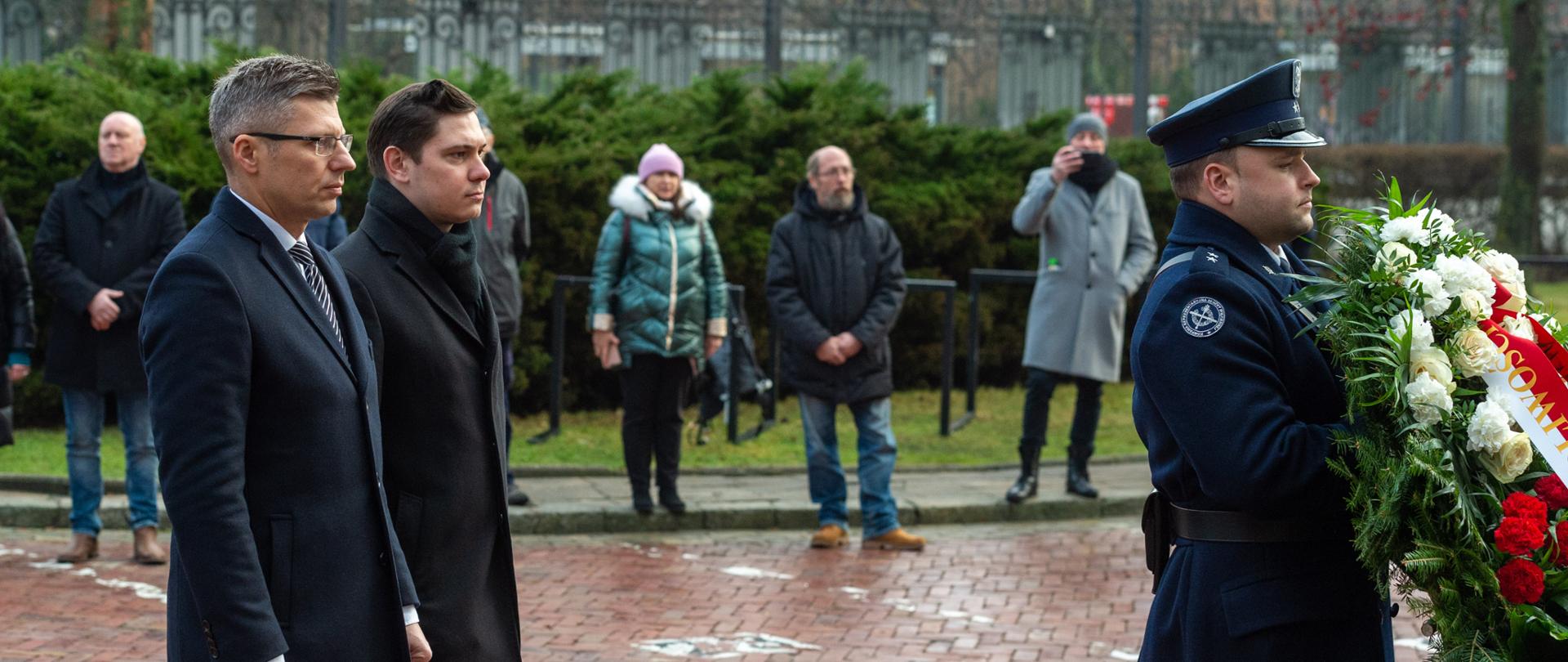 Wiceminister Marcin Warchoł i szef gabinetu politycznego Ministra Sprawiedliwości Marcin Sławecki.