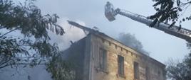 Pożar byłej szkoły w Myszowicach