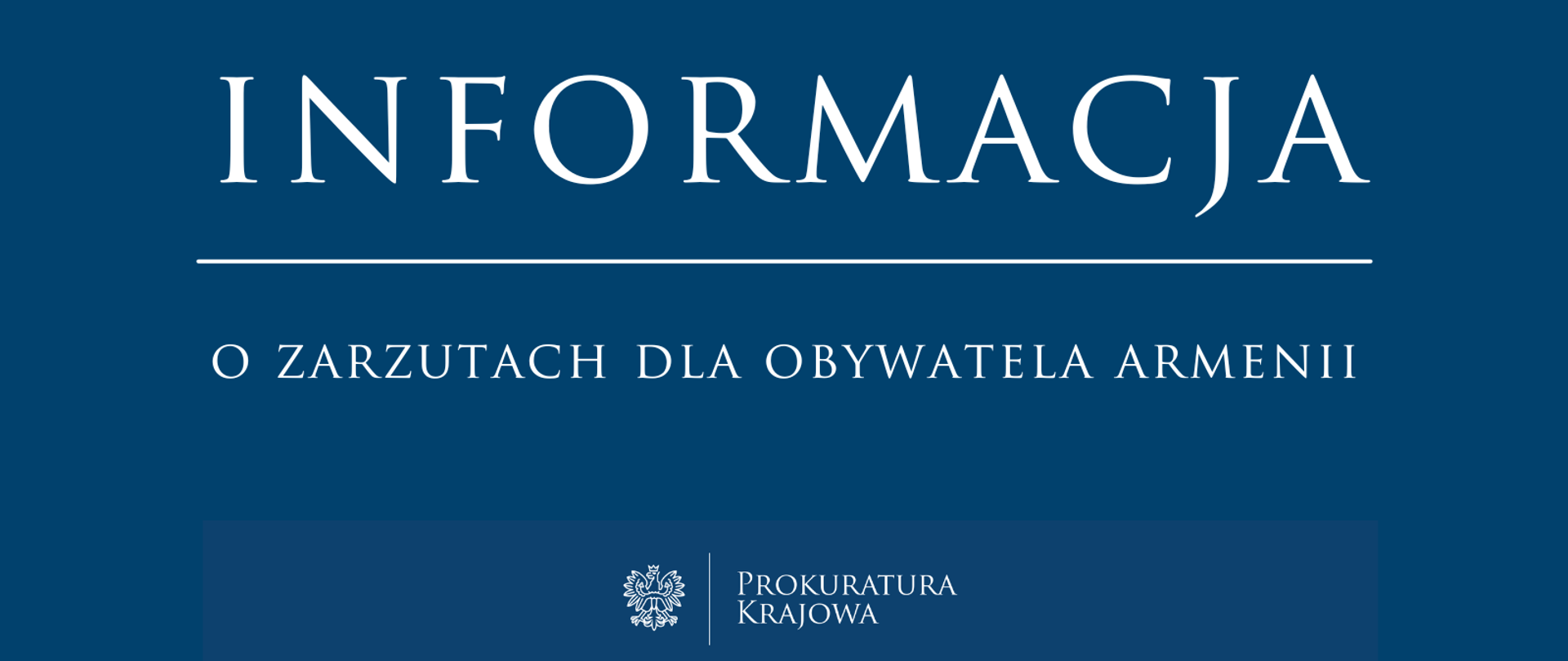 Zarzuty dla obywatela Armenii
