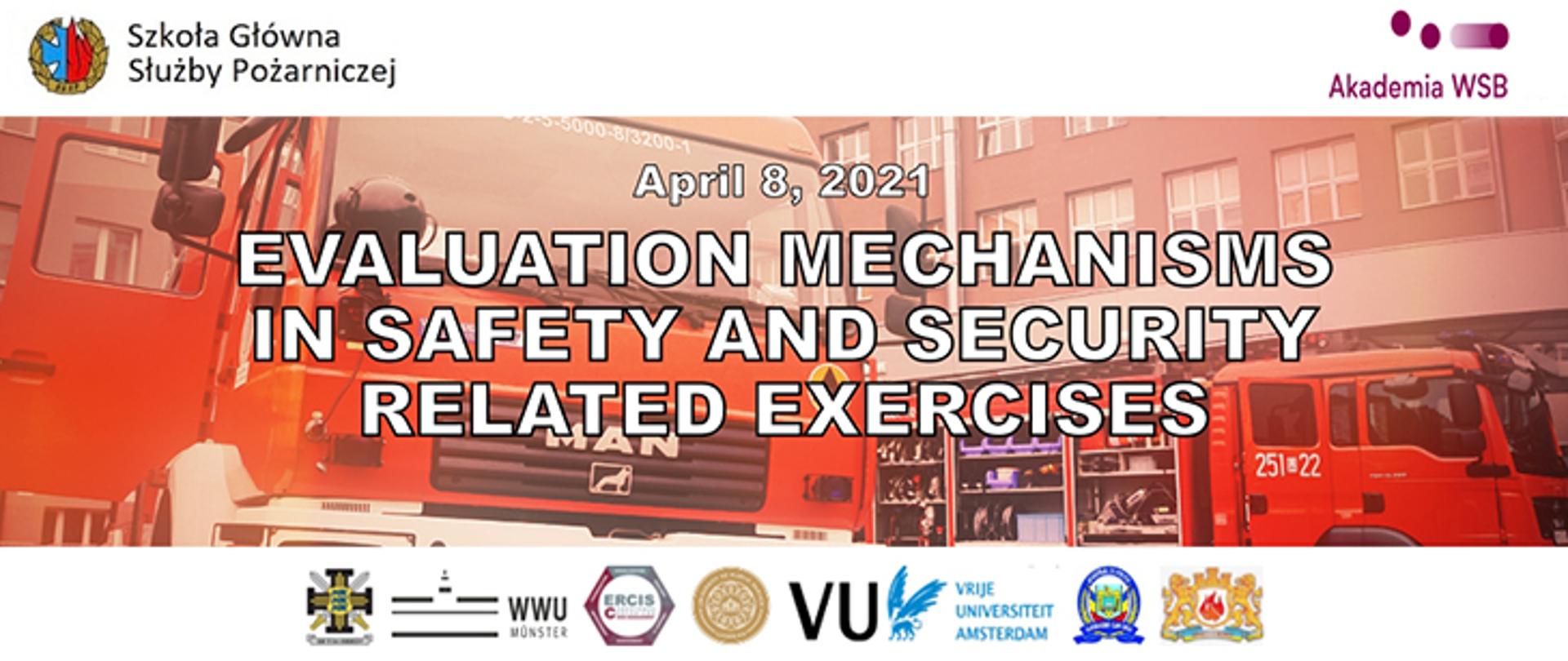 Baner międzynarodowej konferencji naukowej poświęconej ocenie ćwiczeń podmiotów ratowniczych