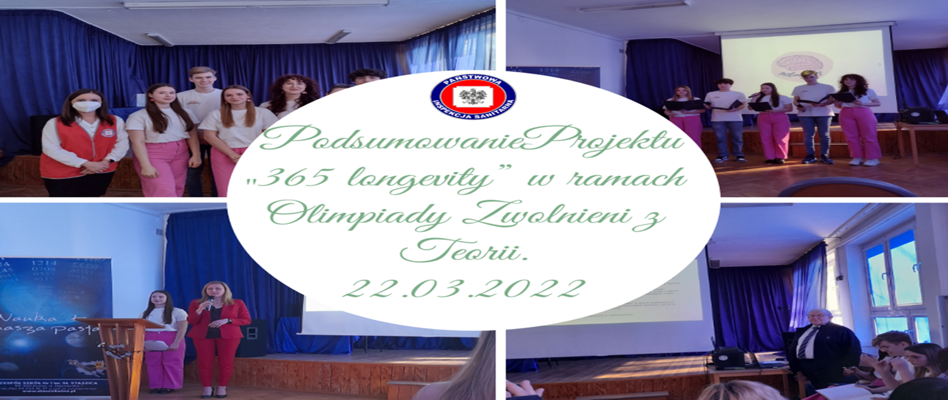 Pracownicy PSSE W Kutnie na uroczystym podsumowaniu Projektu „365 longevity” w ramach Olimpiady Zwolnieni z Teorii.