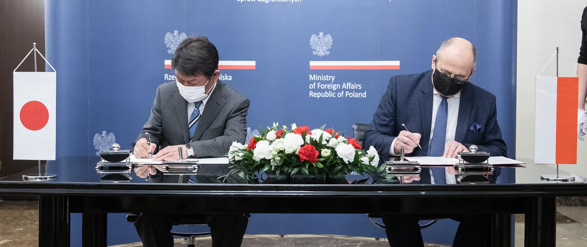 2021.05.06 Warszawa . Minister Zbigniew Rau . Spotkanie z Ministrem Toshimitsu Motegi.
Fot. Tymon Markowski / MSZ