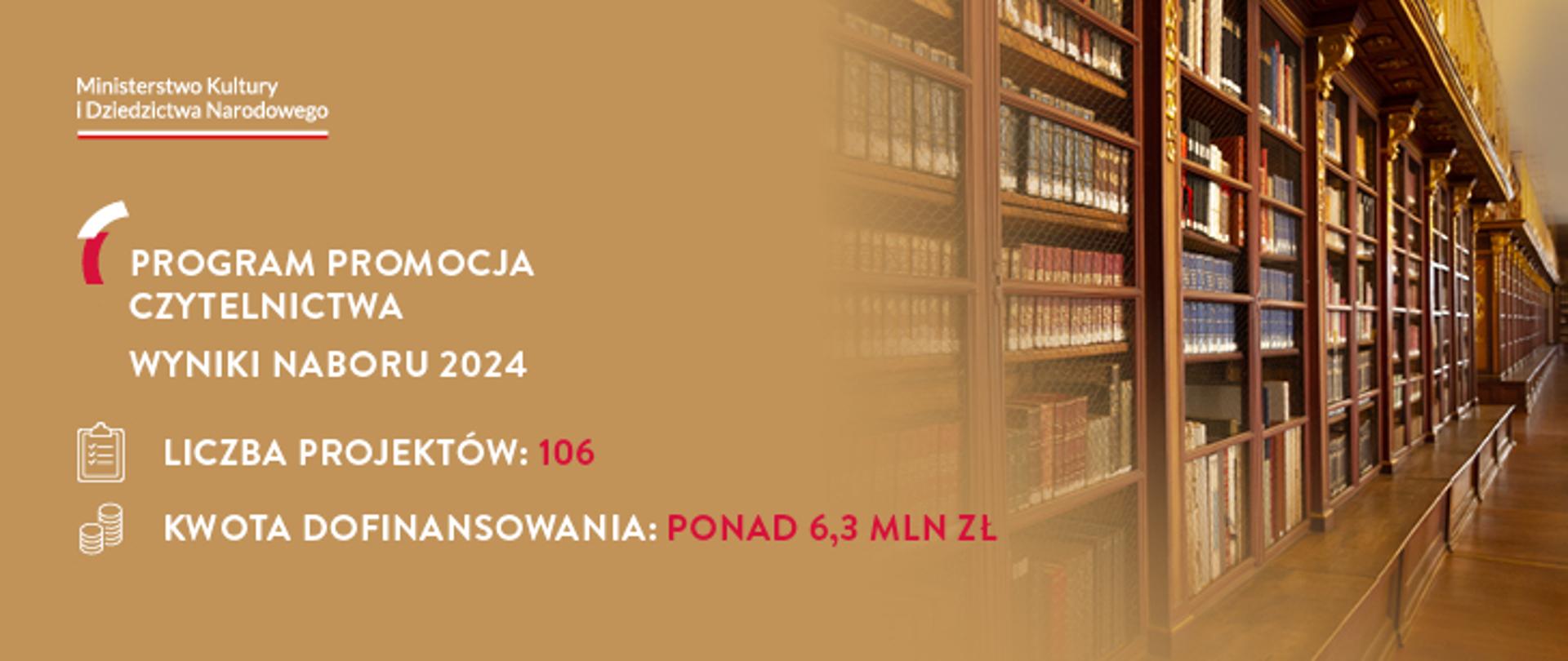 wyniki naboru - promocja czytelnictwa 2024