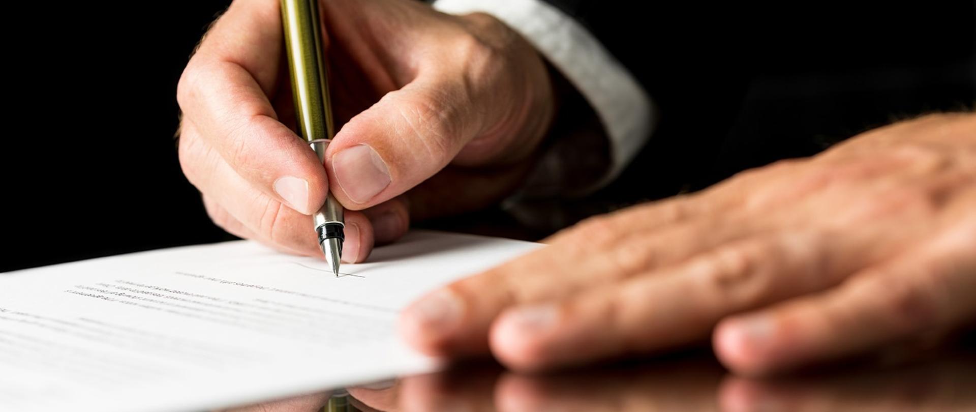 Podpisanie dokumentu I