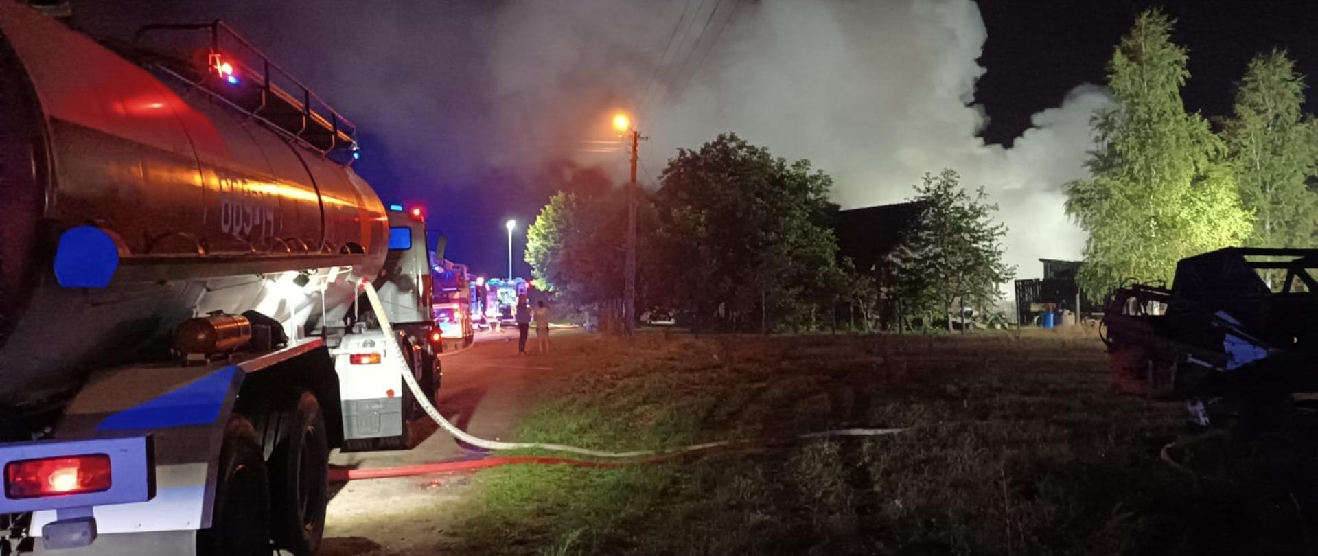 Pożar w miejscowości Osówka pow. złotowski