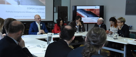 Michał Kurtyka na konferencji nt. COP24.