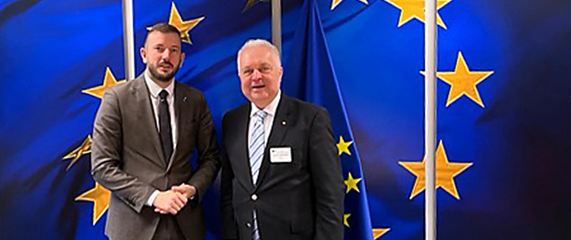 Secretary of State Jacek Czerniak and the Commissioner for the Environment, Oceans and Fisheries Virginijus Sinkevičius 