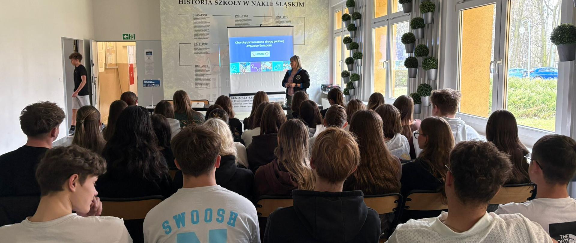 Zajęcia profilaktyczne dla młodzieży w Zespole Szkół – Centrum Kształcenia Rolniczego im. 1000-lecia Państwa Polskiego w Nakle Śląskim