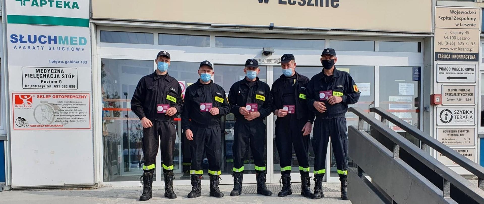 Zaszczepieni strażacy OSP w Jutrosinie
