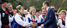 Premier Mateusz Morawiecki podczas Ogólnopolskiego Święta Wdzięczni Polskiej Wsi (fot. KPRM)