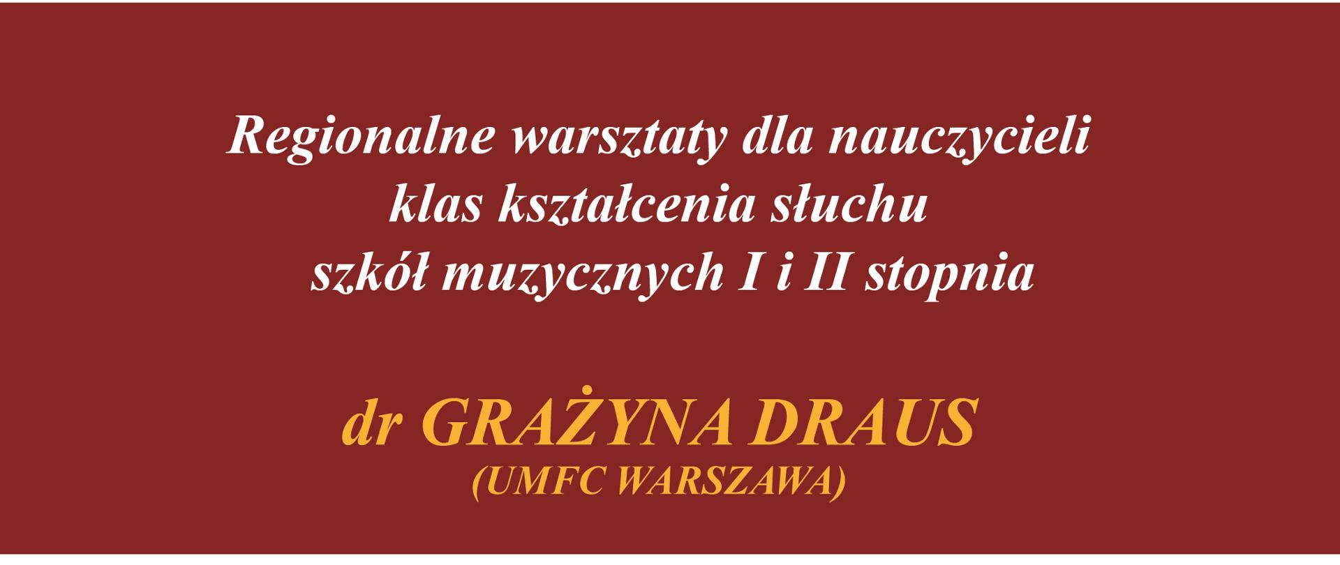 plakat na białym tle informacja o szkoleniu dla nauczycieli pod tytułem dyktando muzyczne od predyspozycji do umiejętności. Ćwiczenia doskonalące naukę pisania dyktand