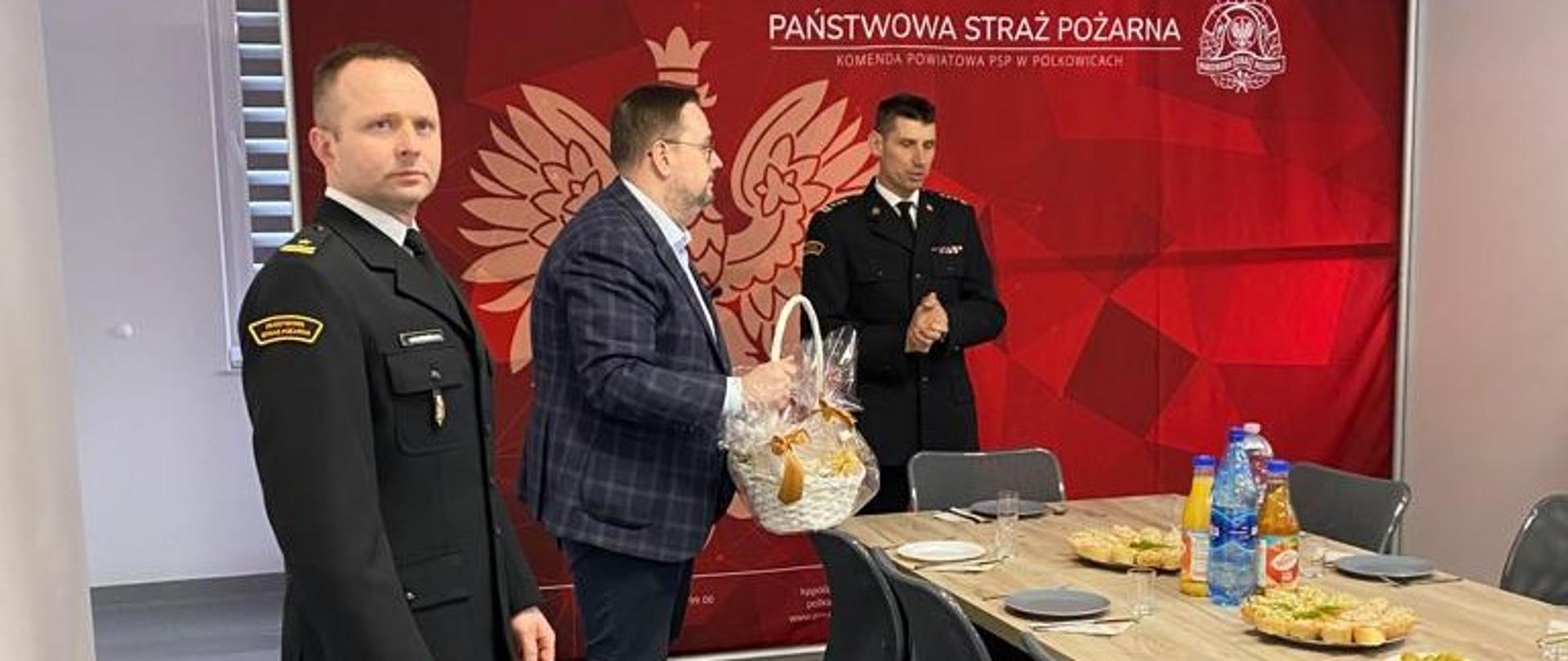 Komendant Powiatowy PSP w Polkowicach oraz Burmistrz Polkowi